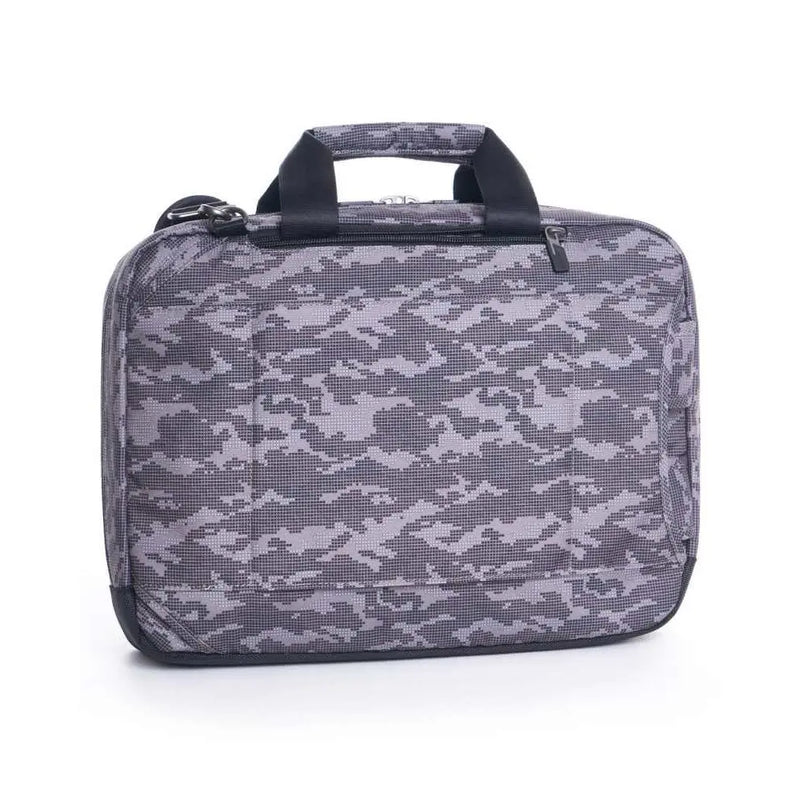 Top carry handles with drop length of 11 cm can be tucked into zippered pockets when not in use