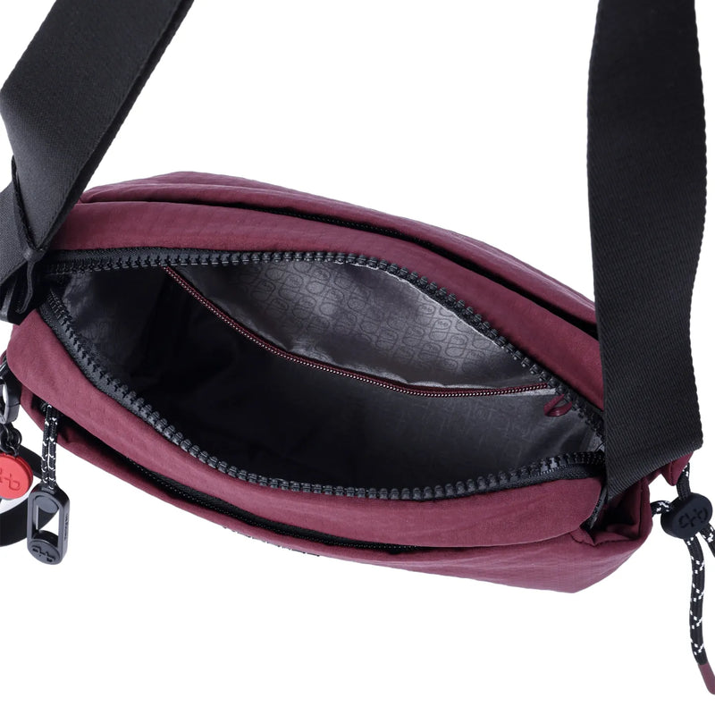 Hedgren KOSHO Medium Crossover Shoulder Bag - Maroon Banner
