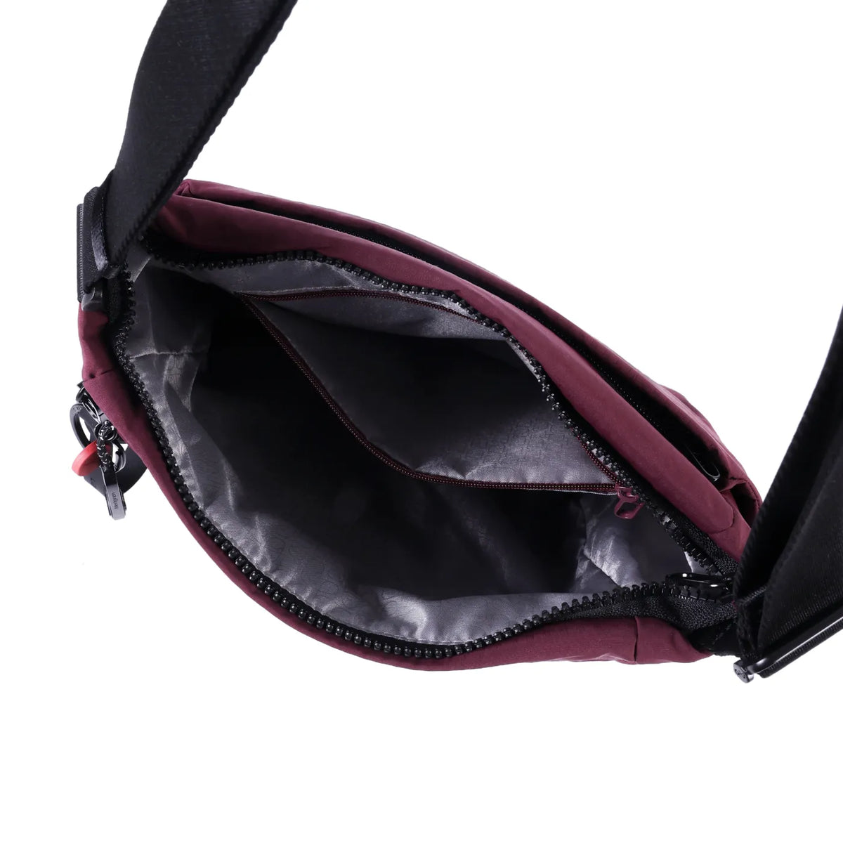 Hedgren MAKOTO Square Crossover Bag - Maroon Banner