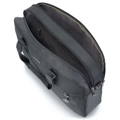 Main compartment has a zippered pocket and two open pockets
