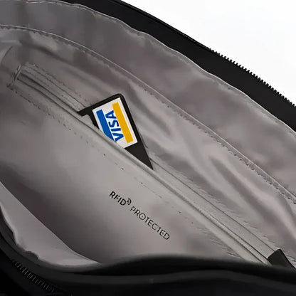 Orva - Shoulder Bag with RFID Pocket - Black
