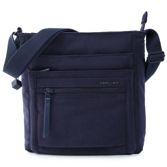 Hedgren ORVA Crossbody Bag with RFID Pocket - Corduroy Peacoat Blue