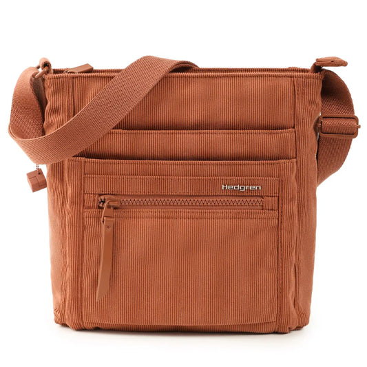 Hedgren ORVA Crossbody Bag with RFID Pocket - Corduroy Redwood Burl