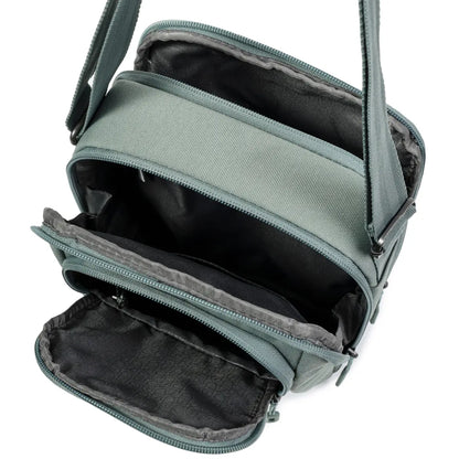 Hedgren RELAX Medium Vertical Crossbody Bag with RFID Pocket - Grey Green