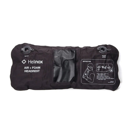 Inflatable pillow comfort with a foam reinforcement for additional support