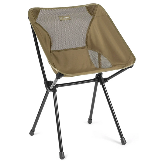 Helinox Cafe Chair - Light and Compact Camping Chair - Coyote Tan / Black