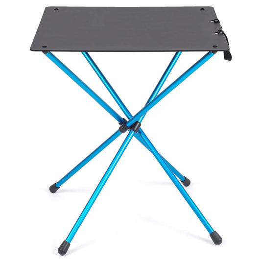 Helinox Cafe Table Folding Camp Table - Black / Cyan Blue Frame