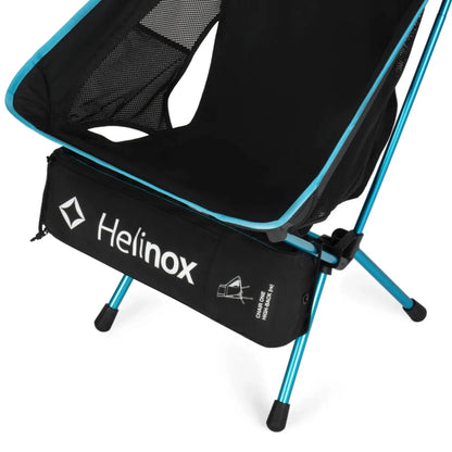 Helinox Chair One Highback (RE) Lightweight Camping Chair - Black with Cyan Blue Frame