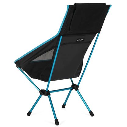 Helinox Chair One Highback (RE) Lightweight Camping Chair - Black with Cyan Blue Frame