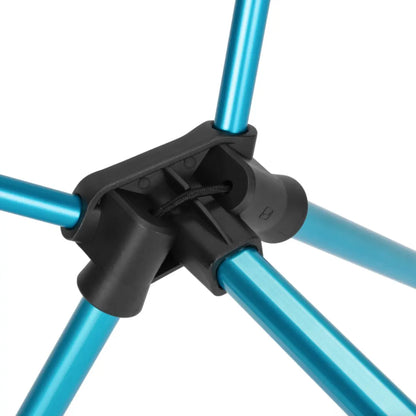 Helinox Chair One Highback (RE) Lightweight Camping Chair - Black with Cyan Blue Frame