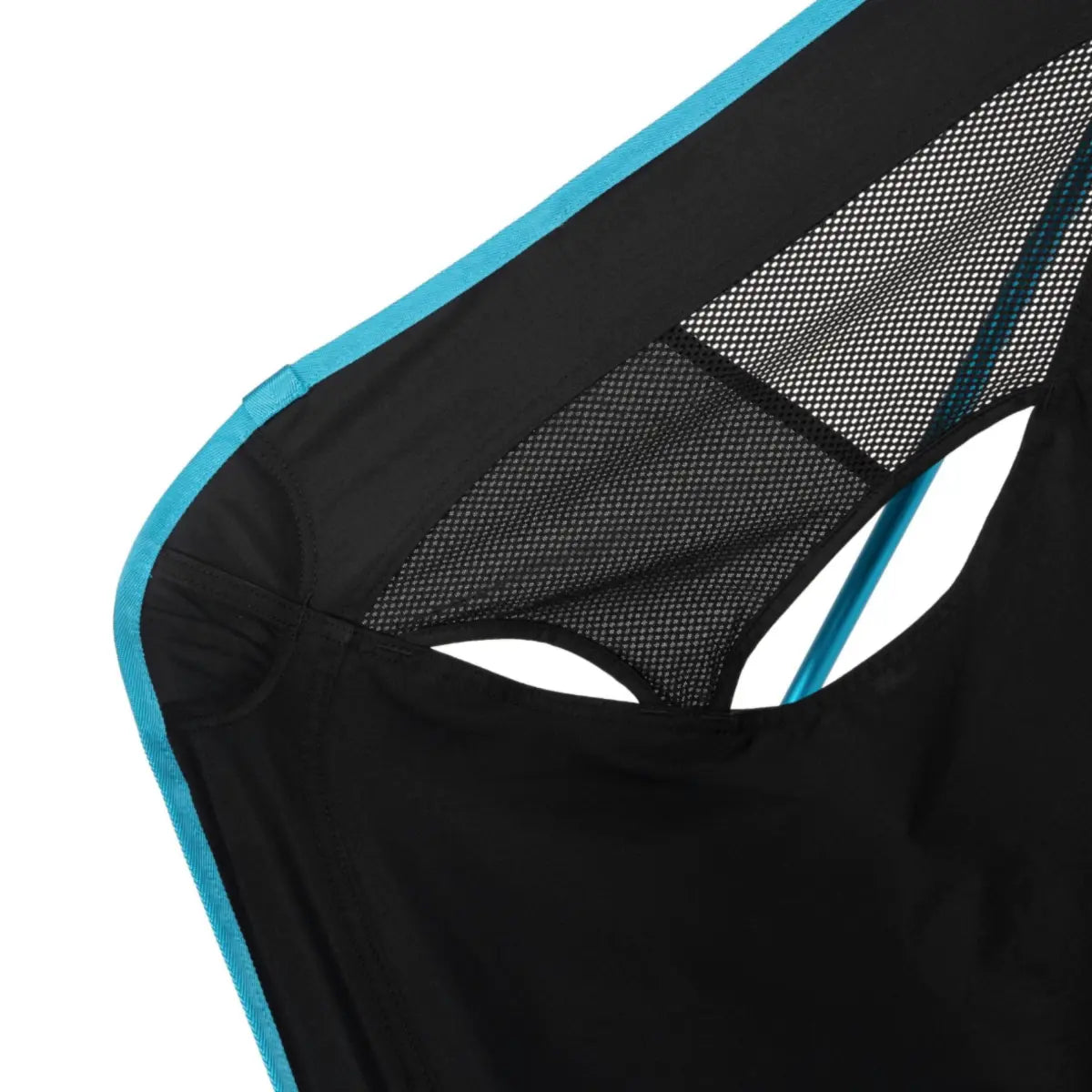 Helinox Chair One (RE) Lightweight Camping Chair - Black with Cyan Blue Frame