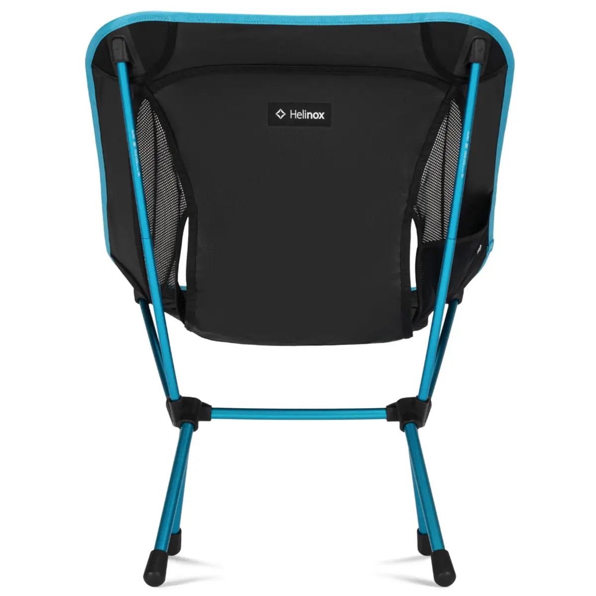 Helinox Chair One (RE) Lightweight Camping Chair - Black with Cyan Blue Frame
