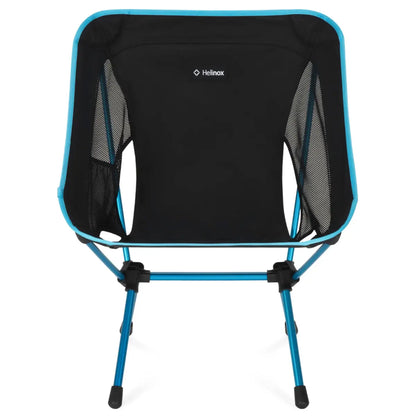 Helinox Chair One (RE) Lightweight Camping Chair - Black with Cyan Blue Frame