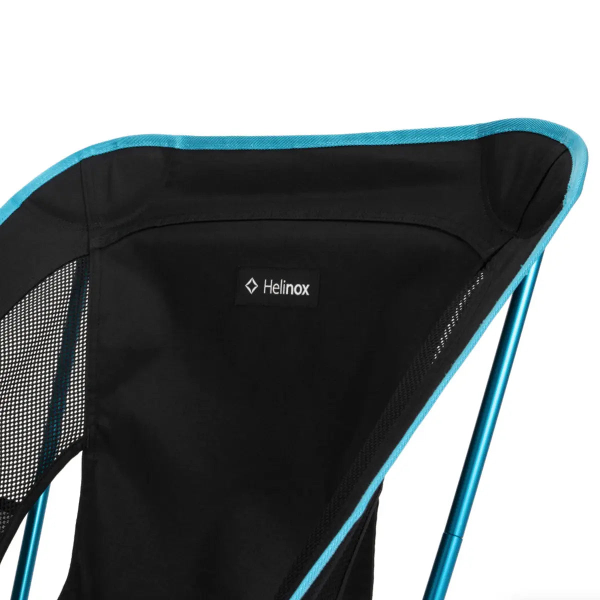 Helinox Chair One (RE) Lightweight Camping Chair - Black with Cyan Blue Frame