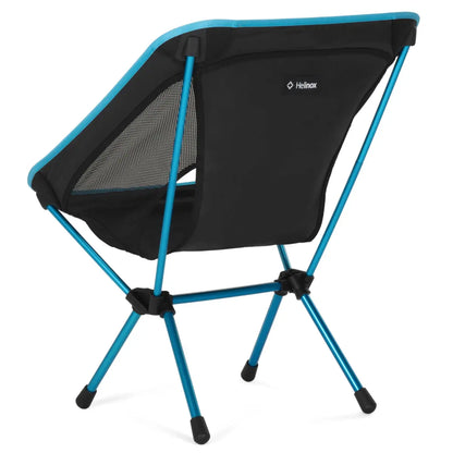Helinox Chair One (RE) Lightweight Camping Chair - Black with Cyan Blue Frame