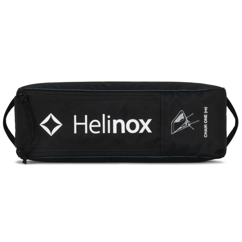 Helinox Chair One (RE) Lightweight Camping Chair - Black with Cyan Blue Frame