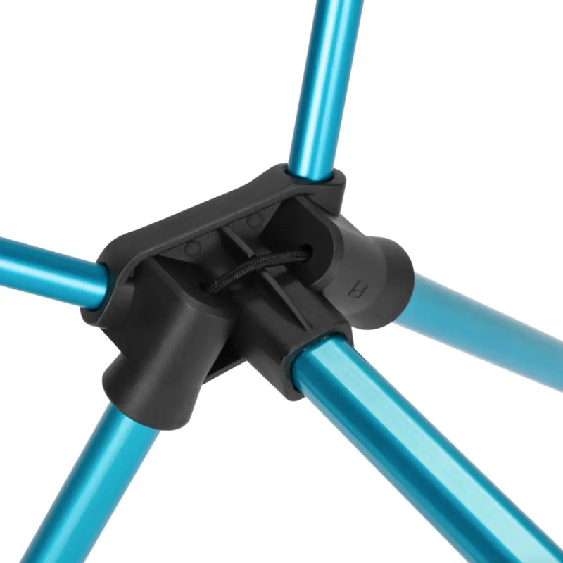 Helinox Chair One (RE) Lightweight Camping Chair - Black with Cyan Blue Frame