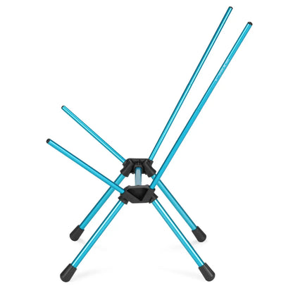 Helinox Chair One (RE) Lightweight Camping Chair - Black with Cyan Blue Frame