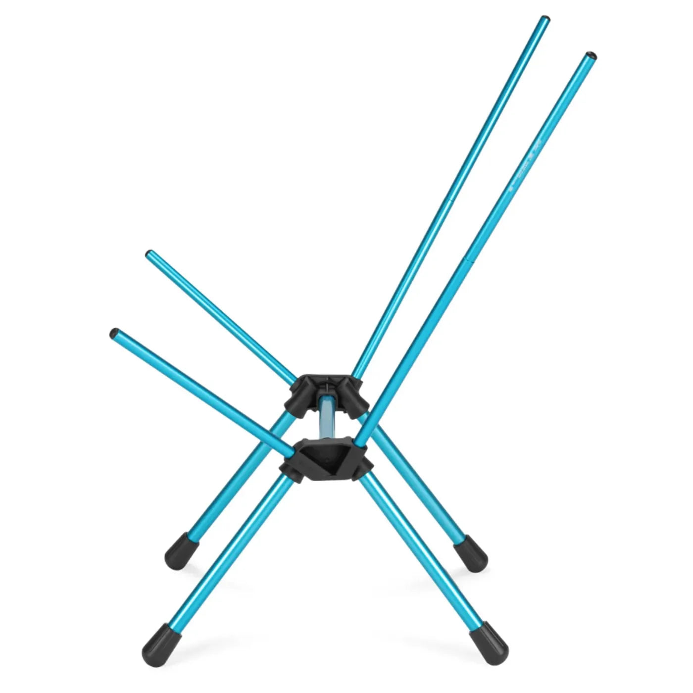 Helinox Chair One (RE) Lightweight Camping Chair - Black with Cyan Blue Frame