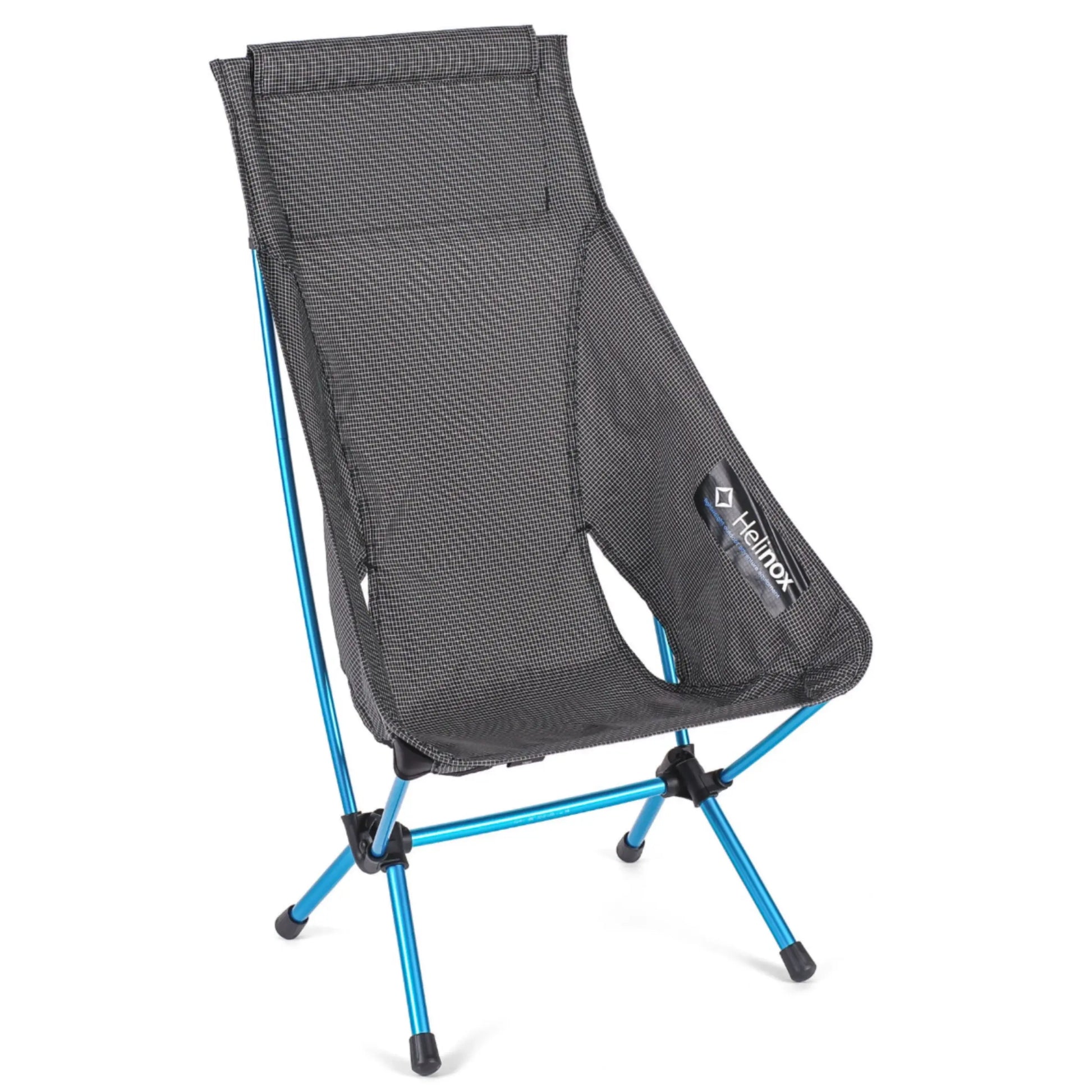 Helinox Chair Zero Highback - Light and Compact Camping Chair - Black / Cyan Blue