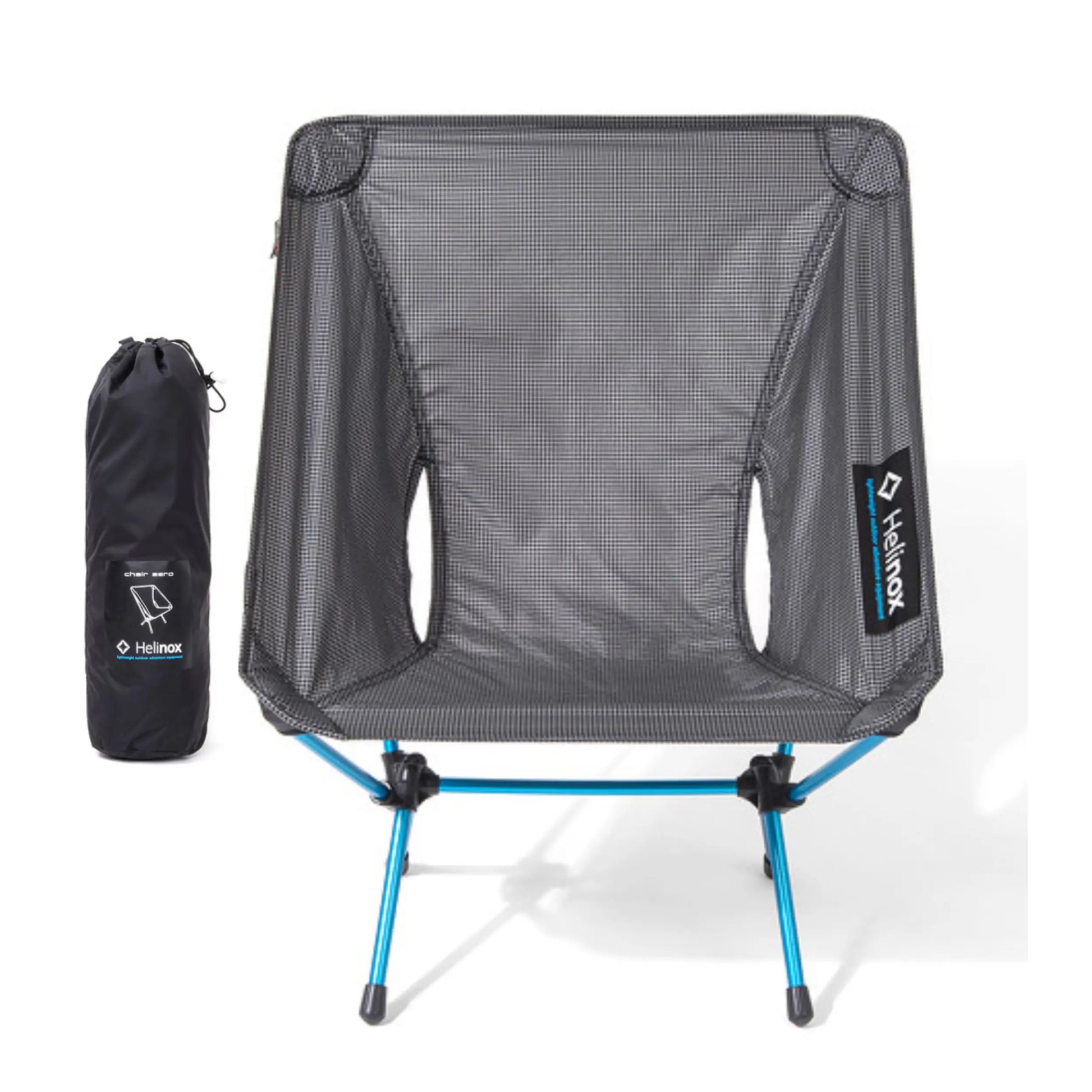 Helinox Chair Zero - Light and Compact Camping Chair - Black / Cyan