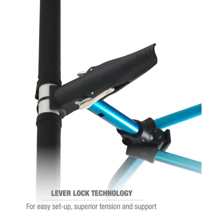 innovative lever-locking system that supports up to 145 kg without sagging,