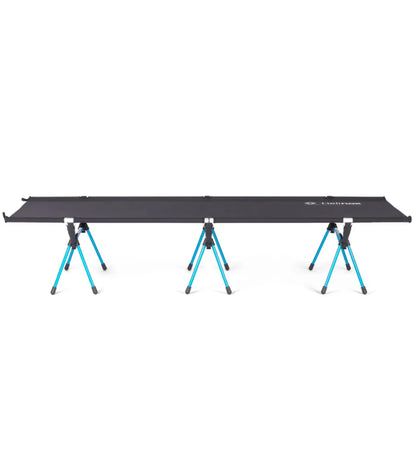 The High Cot suspends sleepers 38 cm from the ground. Plus, the height makes High Cot a superb camp bench during the day