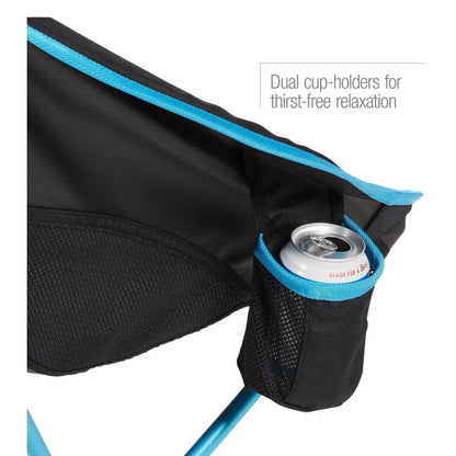 Helinox Savanna Chair - Lightweight Camping Chair - Black / Cyan