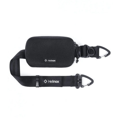 Wide, adjustable nylon strap distributes weight for a comfortable carry