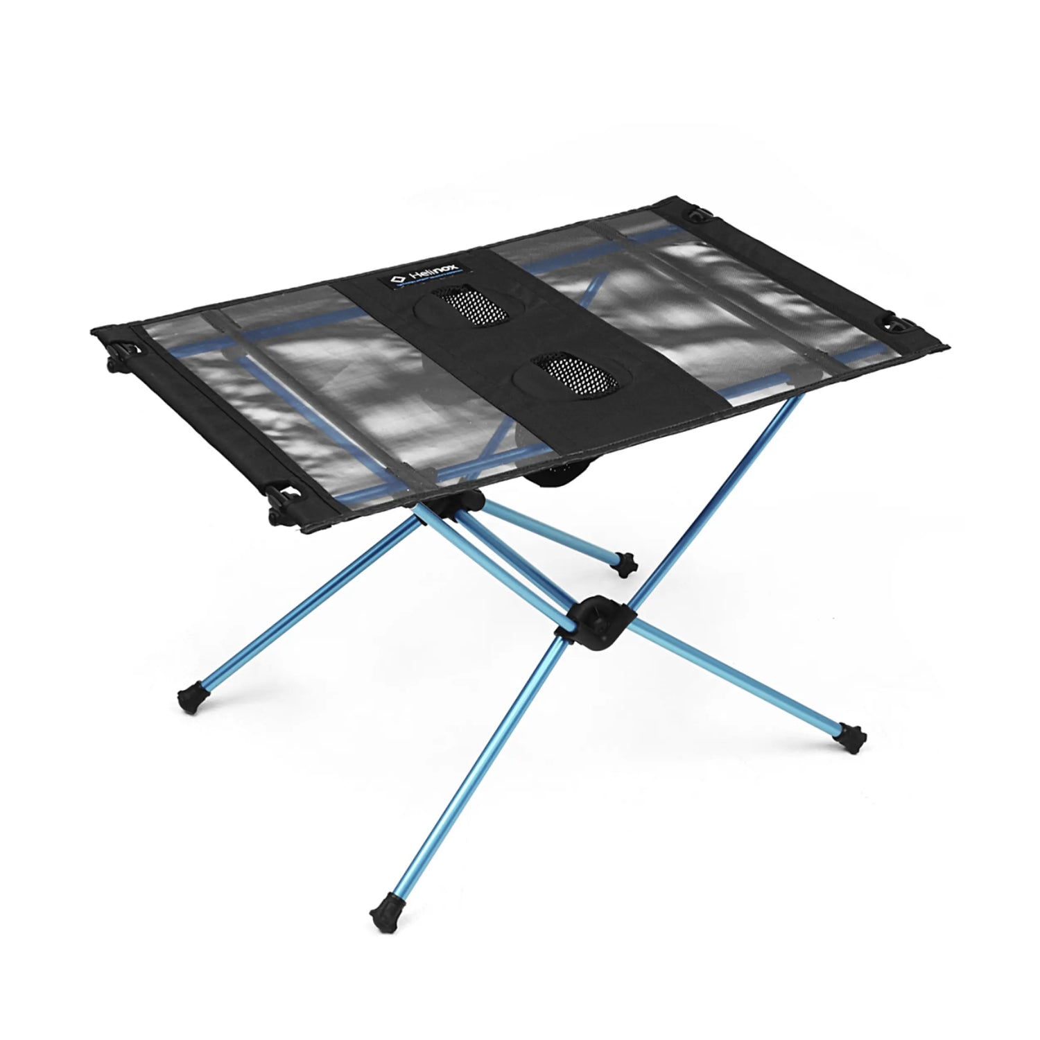 Helinox Table One - Ultralight Camping Table for Two - Black / Cyan