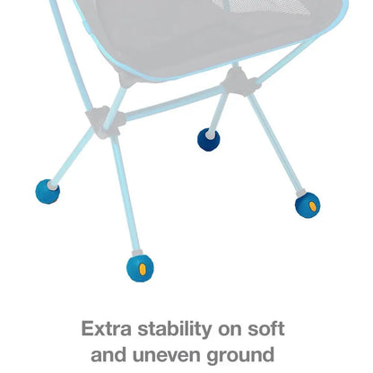 Helinox Vibram Ball Feet 55 mm 4 Pack - Blue (For use with Swivel Chair, Sunset Chair, Savanna Chair, Chair One XL)