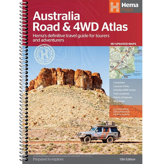 Hema Australia Road and 4WD Atlas - Edition 13