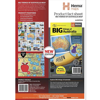 Hema Big things of Australia Map - Edition 1