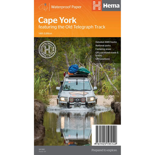 Cape York Map 14th Edition - Featuring the Old Telegraph Track : Hema