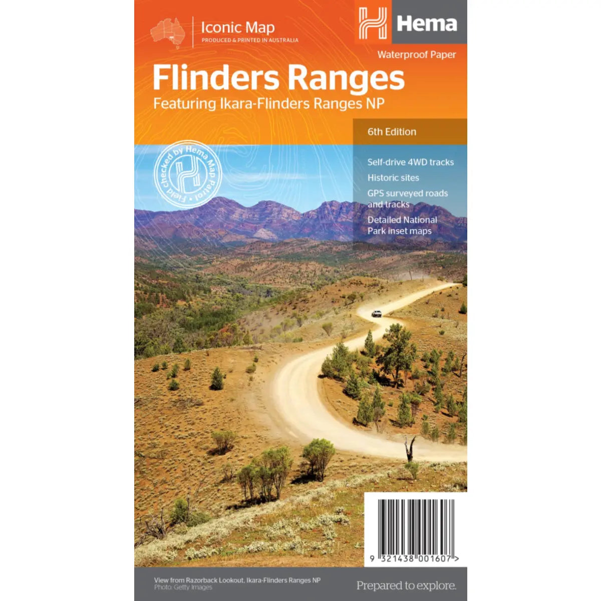 Flinders Ranges Waterproof Paper Map National Park – Travel Universe