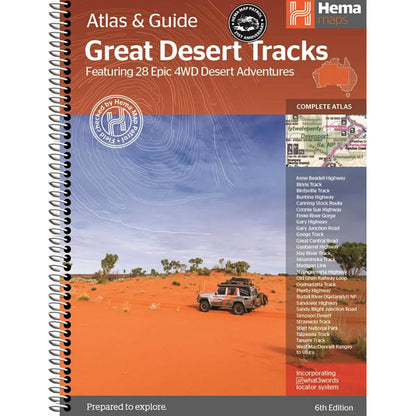Hema Great Desert Tracks Atlas and Guide (Spiral Bound) 6th Edition
