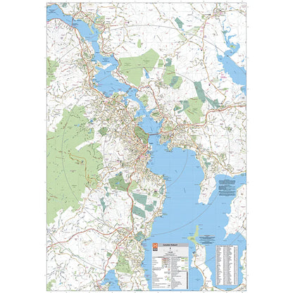 Fully indexed primary Map of the greater Hobart region at a scale of 1:35,000