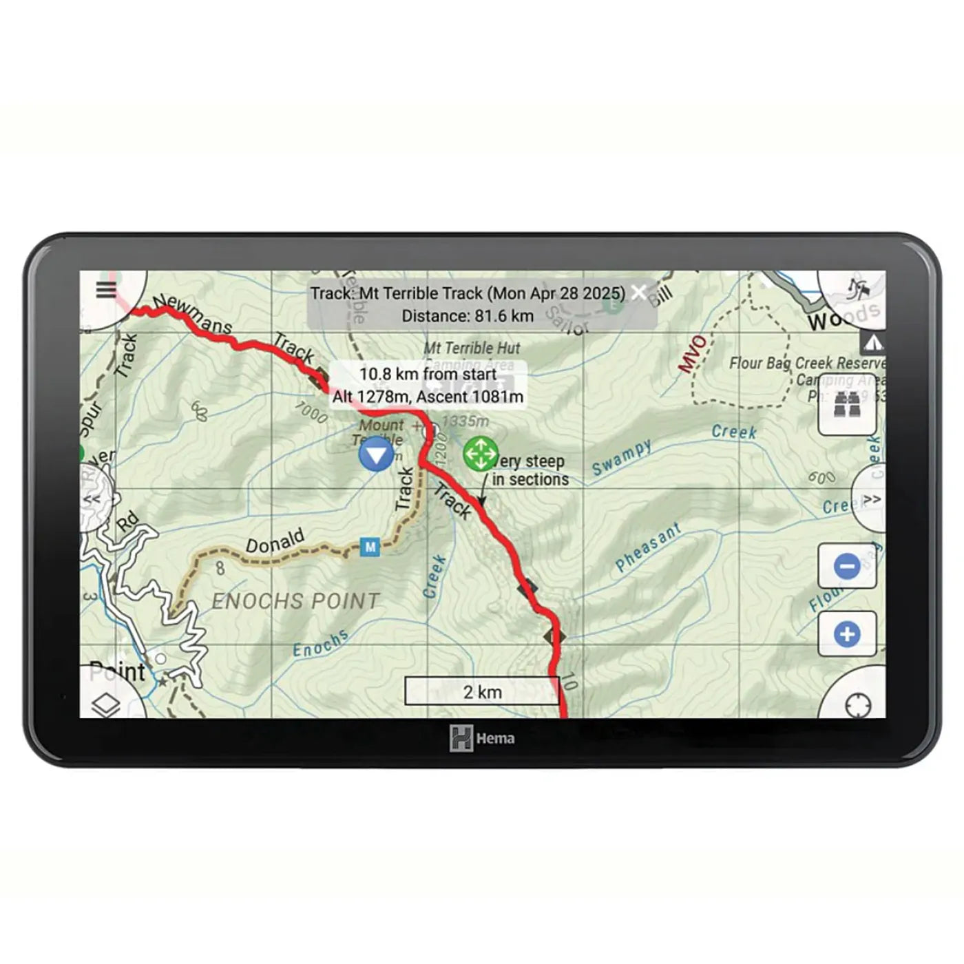 Hema HR-1 NAV Smart Navigator with Dual Channel Dash Cams