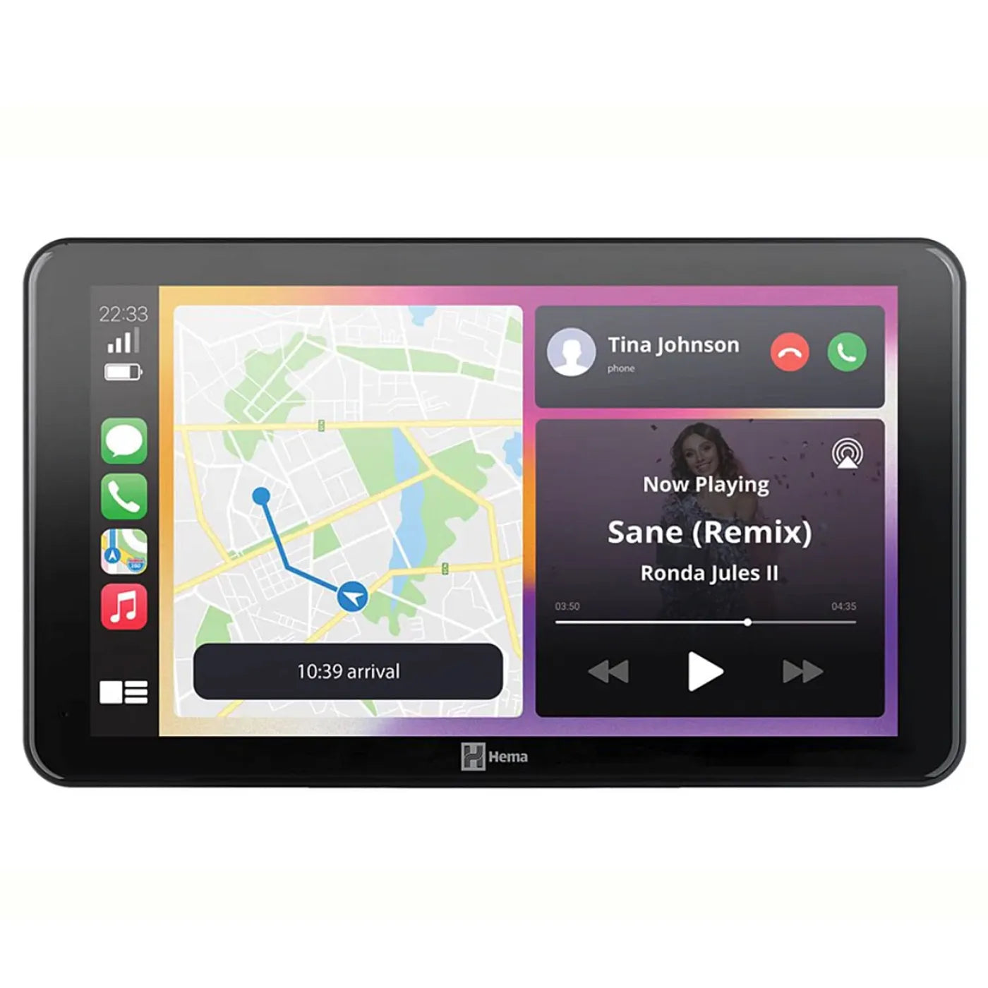 Hema HR-1 NAV Smart Navigator with Dual Channel Dash Cams