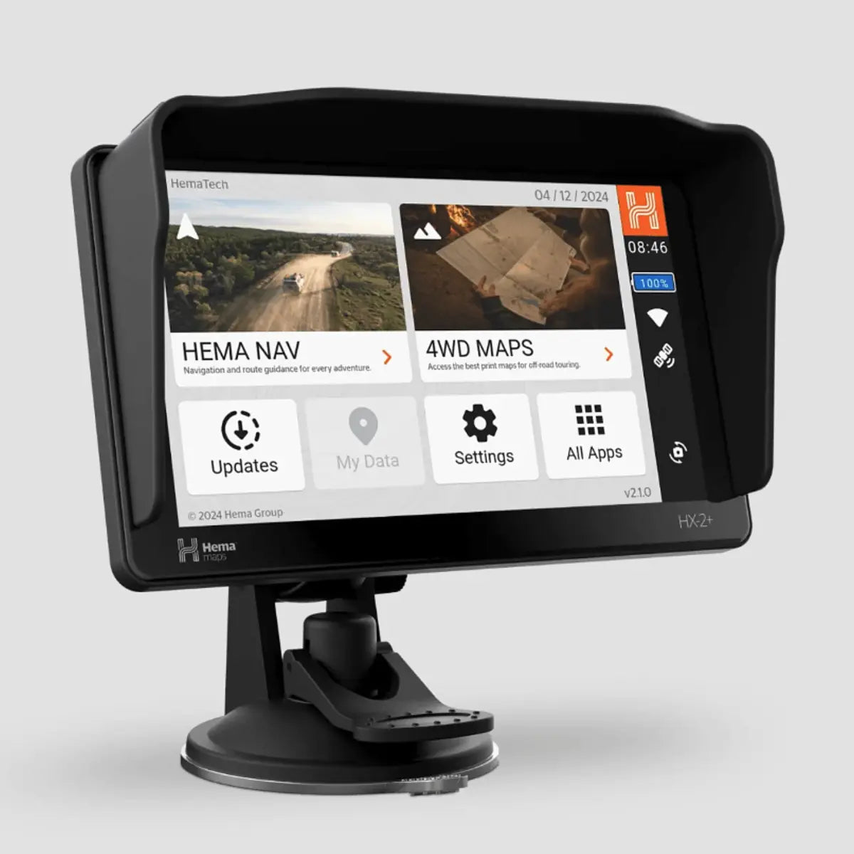 Hema HX-2+ GPS Sun Visor Accessory - Black