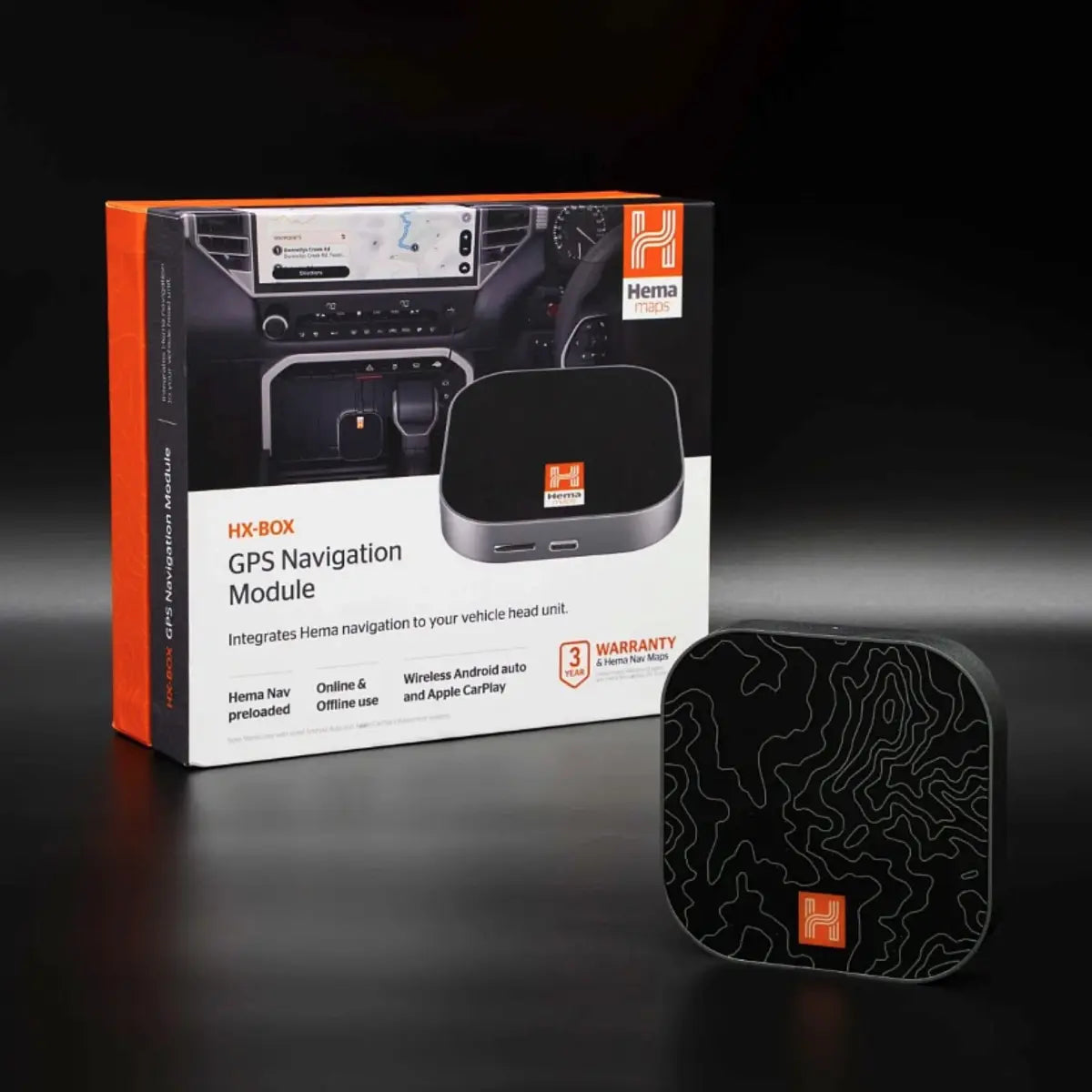 Hema HX-BOX GPS Navigation Module (Apple CarPlay Wired or Android Auto)