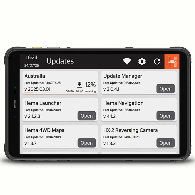 Hema HX-Z8 Alpine 8-Inch XL Rugged Portable Smart Navigator Including Hema Nav