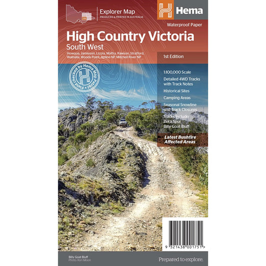 Hema Map High Country Victoria (South West) - 1st Edition