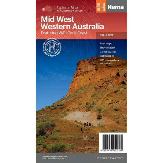 Hema Map Mid West Western Australia - 4th Edition