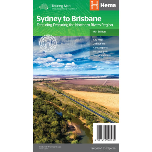 Hema Map Sydney to Brisbane - 13th Edition