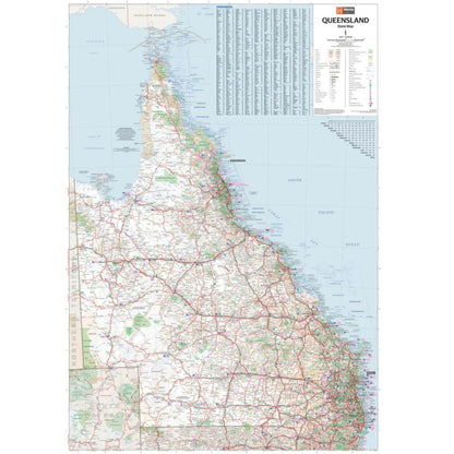 Hema Queensland State Map - 12th Edition on Waterproof Paper