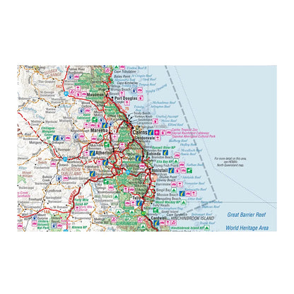 Hema Queensland State Map - 12th Edition on Waterproof Paper