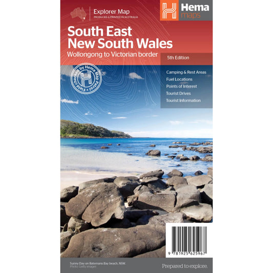  Hema South East New South Wales Map - Wollongong to Victorian Border