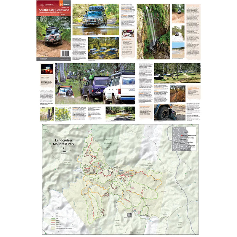 Detailed Inset Map of Landcruiser Mountain Park and additional information about this iconic 4WD destination