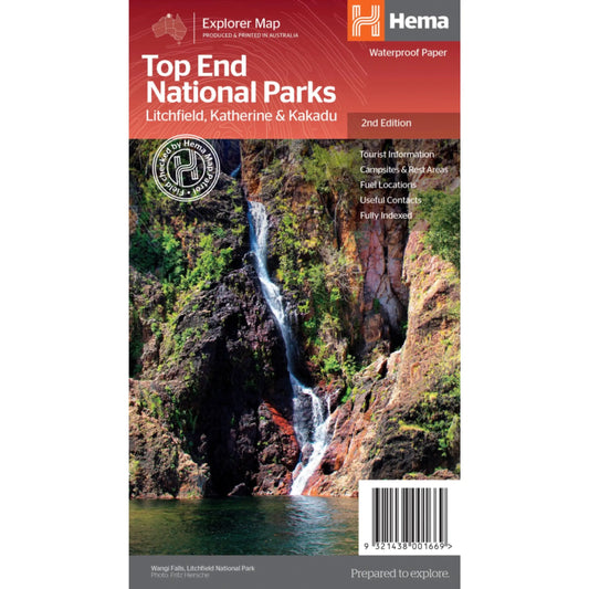  Hema Top End National Parks Map (Litchfield, Katherine and Kakadu) - 2nd Edition